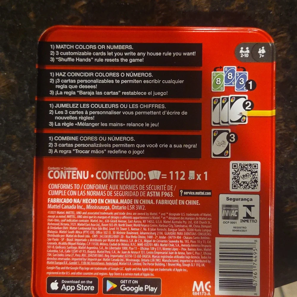 UNO Card Game – Mattel 50th Anniversary Edition